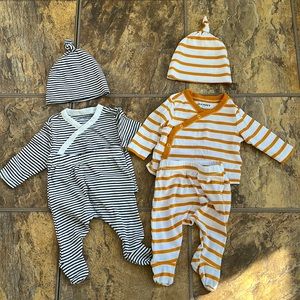 Two 0-3 month baby, gender neutral Old Navy outfits!